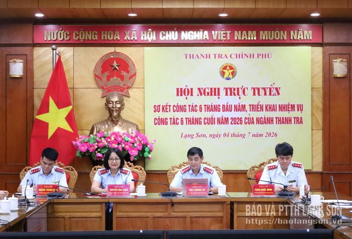 Các đại biểu dự hội nghị tại điểm cầu tỉnh Lạng Sơn