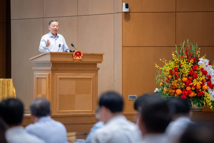 Tổng Bí thư, Chủ tịch nước Tô Lâm phát biểu chỉ đạo Hội nghị. Ảnh: Phạm Thắng