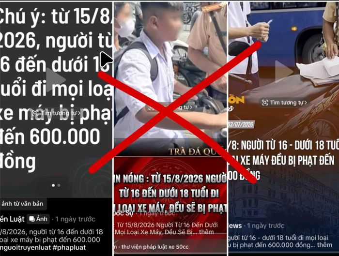 Thông tin sai sự thật được đăng tải lên mạng xã hội.