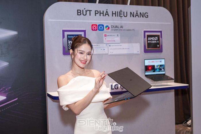 LG gram AI tiếp tục thừa hưởng thiết kế siêu nhẹ, siêu mỏng, siêu bền bỉ mà vẫn sở hữu hiệu năng ấn tượng