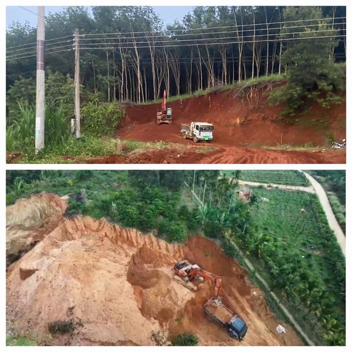 Tình trạng khai thác khoáng sản (đất) trái phép vẫn diễn ra tại một số địa phương của tỉnh Lâm Đồng