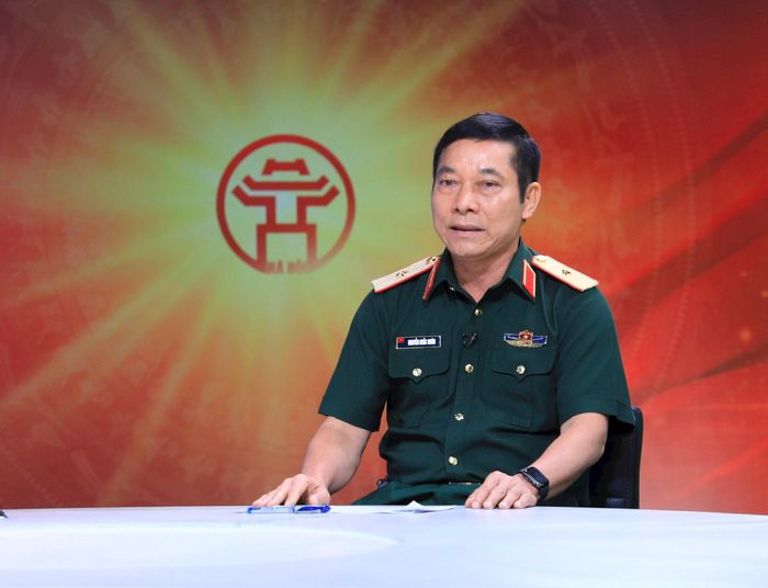 Thiếu tướng Nguyễn Khắc Nhân trao đổi tại Chương trình. Ảnh: Quang Thái