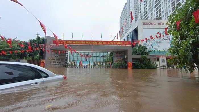 Nhiều khu vực có mưa lớn do bão số 1 đổ bộ.