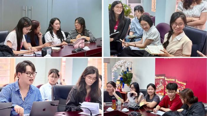  Phần thực hành phỏng vấn nhân vật sôi nổi của các nhóm thí sinh. 