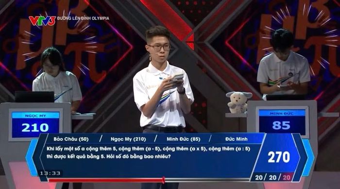  Đức Minh trong phần về đích 