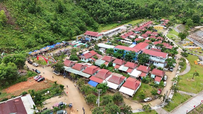 Một góc khu dân cư Băng La, xã Trà Leng. Ảnh: TL.