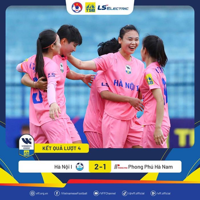 Niềm vui của các cầu thủ Hà Nội I sau bàn thắng 2-1