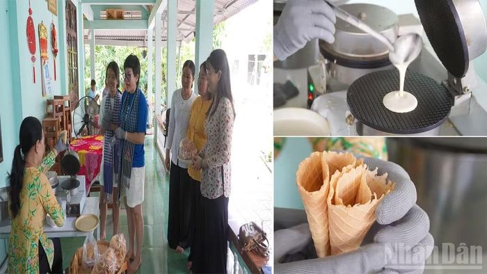Tham quan Phủ thờ Thư Ngọc Hầu-Nguyễn Văn Thư và trải nghiệm làm bánh kẹp xoài.