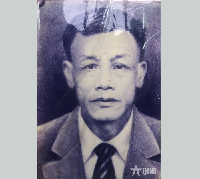 Chân dung liệt sĩ Thái Bá Thường, chồng Bà mẹ Việt Nam anh hùng Lương Thị Khiêm.