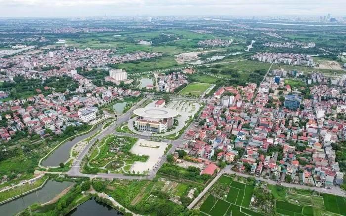 Một góc Đông Anh nhìn từ trên cao. Ảnh minh họa