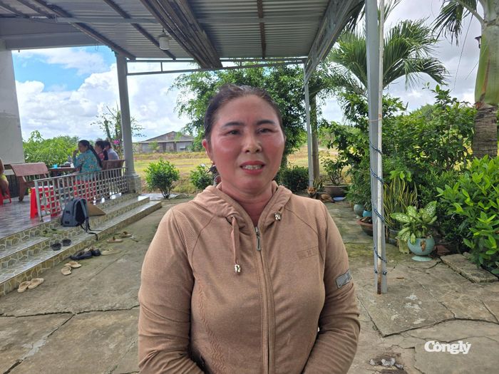Bà Nguyễn Thị Vòng (ấp Khánh Hưng A, xã Khánh Hưng).
