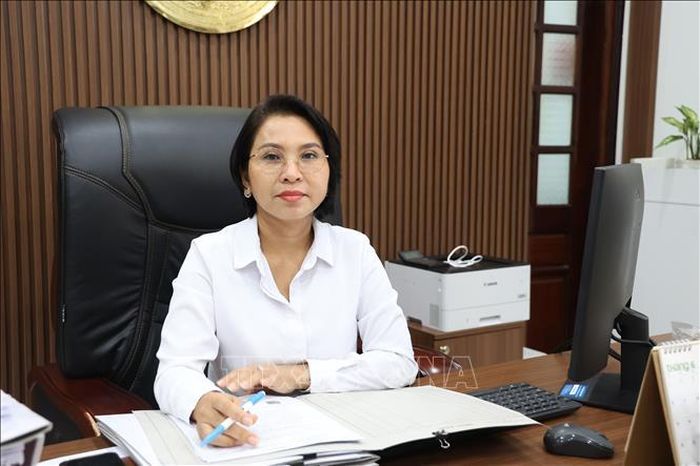 Bà Nguyễn Ngọc Thương, Chánh án Tòa án nhân dân khu vực 8 TP Hồ Chí Minh.