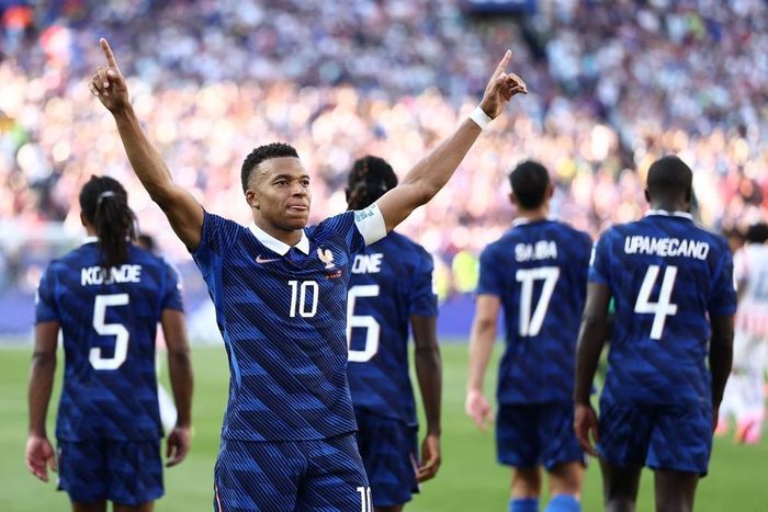 Mbappe đã ghi 19 bàn/19 trận World Cup, trong đó có kỷ lục11 bàn ở vòng knock-out. Ảnh AFP
