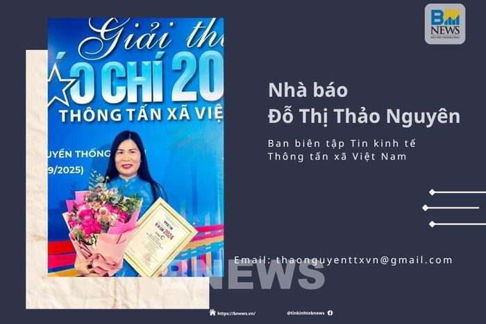 Nhà báo Thảo Nguyên, Ban biên tập Tin kinh tế, Thông tấn xã Việt Nam. Ảnh: BNEWS/TTXVN