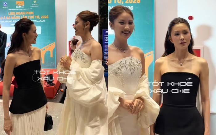 Tăng Thanh Hà vui vẻ trò chuyện, chụp hình với Phương Linh. Ảnh: totkhoexaucheshowbiz