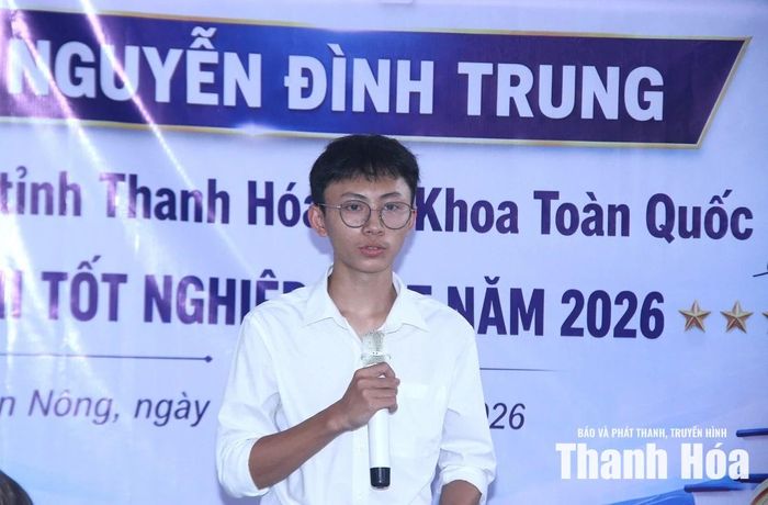 Cháu Nguyễn Đình Trung cảm ơn những tình cảm và sự quan tâm mà gia đình, dòng tộc họ Nguyễn Đình đã dành cho mình và hứa sẽ cố gắng học tập thật tốt để xứng đáng với những tình cảm này.