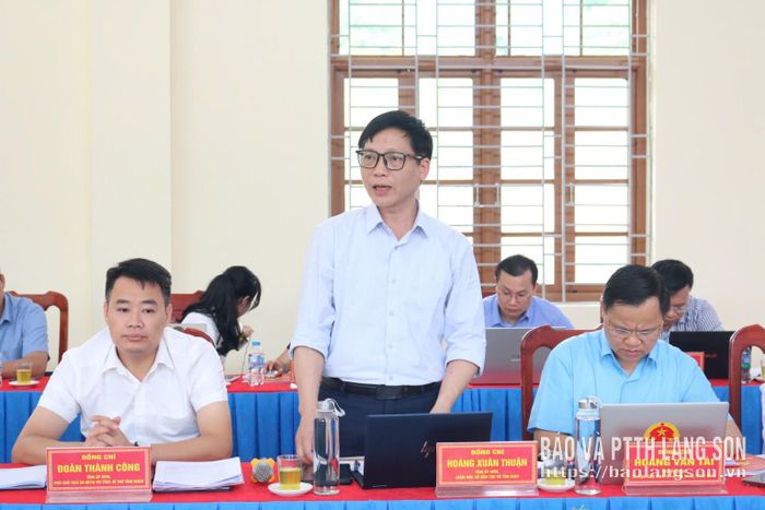 Giám đốc Sở Dân tộc và Tôn giáo phát biểu tại buổi làm việc