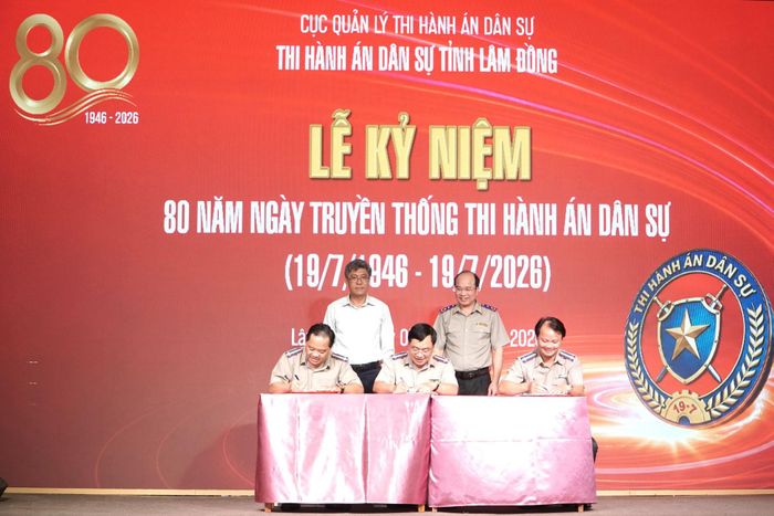 Thi hành án dân sự 3 tỉnh: Lâm Đồng, Đắk Lắk, Khánh Hòa ký kết quy chế phối hợp