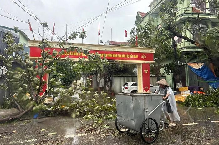 Việc thu dọn vệ sinh môi trường được khẩn trương triển khai.