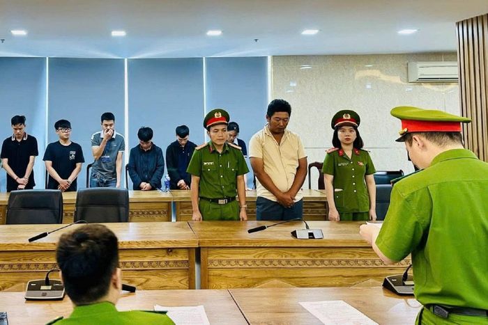 Các đối tượng trong vụ án bị Cơ quan CSĐT Công an TP Đà Nẵng khởi tố trước đó.