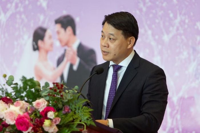Ông Nguyễn Trần Quang, Phó Giám đốc Sở Du lịch Hà Nội phát biểu tại sự kiện.