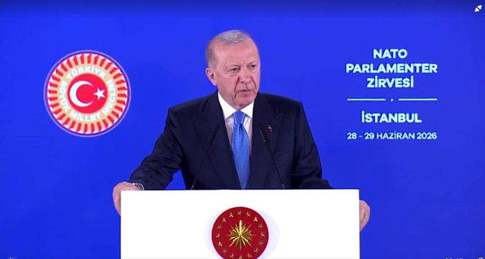 Tổng thống Thổ Nhĩ Kỳ Tayyip Erdogan kỳ vọng hội nghị thượng đỉnh NATO diễn ra tại Ankara tuần tới sẽ nhấn mạnh sự đoàn kết trong liên minh. Ảnh chụp màn hình từ video của Reuters