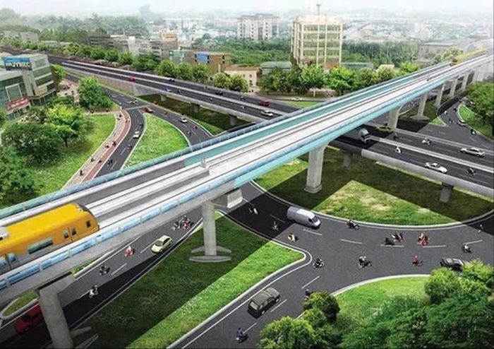 Hà Nội huy động mọi nguồn lực, đẩy nhanh tiến độ các dự án hạ tầng chiến lược để kích hoạt tăng trưởng. Ảnh minh họa: PV