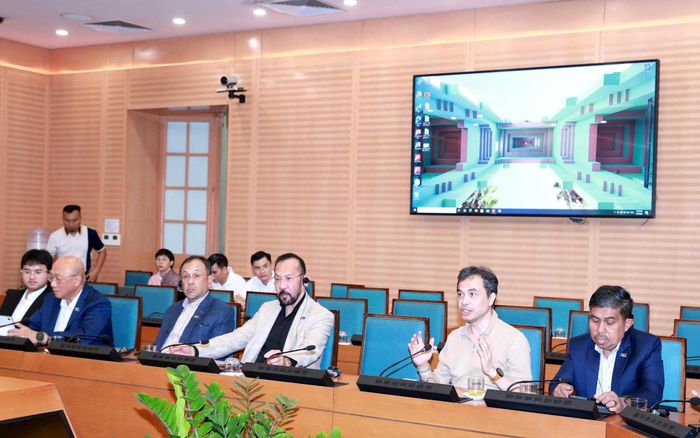Đại diện đơn vị phát biểu tại buổi làm việc. Ảnh: PV