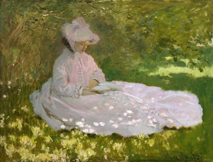  Bức tranh Springtime được danh họa Claude Monet sáng tác vào năm 1872. Ảnh: wikipedia 