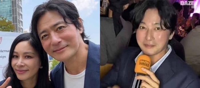 Hình ảnh Jang Dong Gun vào giữa tháng 6 và mới đây. Ảnh: iMBC.