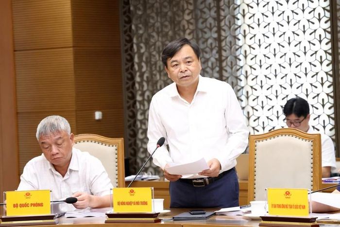 Thứ trưởng Bộ NN&amp;MT Nguyễn Hoàng Hiệp phát biểu tại cuộc họp - Ảnh: VGP/Gia Huy