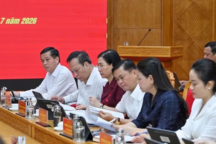 Các đại biểu dự hội nghị Ban Thường vụ. (Ảnh: THỦY NGUYÊN)