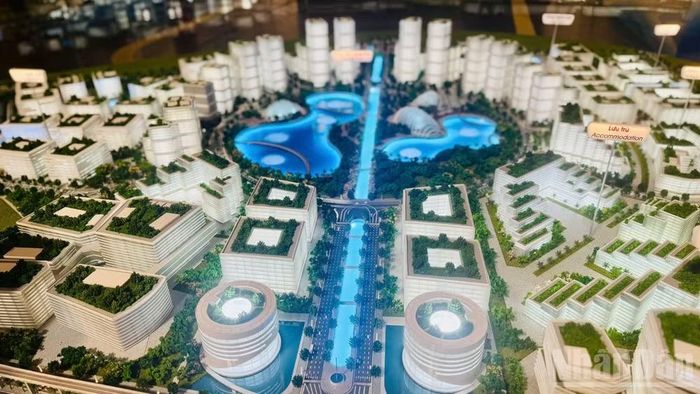 Mô hình dự án bất động sản khu công nghệ cao tại Hà Nội. (Ảnh: HNV)