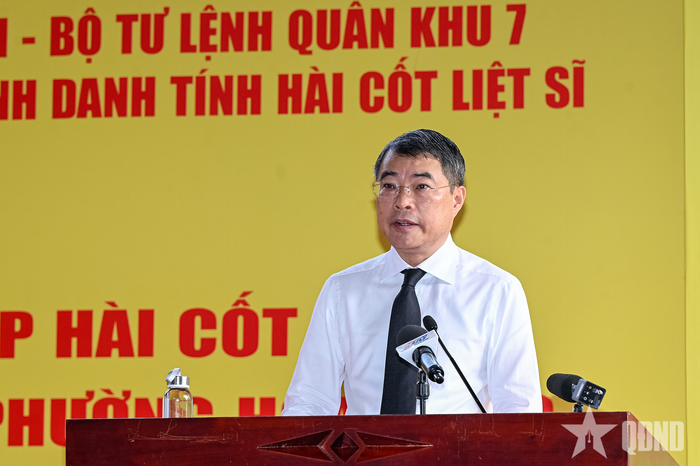 Thủ tướng Lê Minh Hưng phát biểu tại buổi lễ.