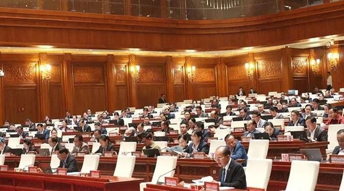 Quang cảnh kỳ họp Quốc hội Lào diễn ra vào tháng 3-2026. Ảnh: Vientiane Times/ANN