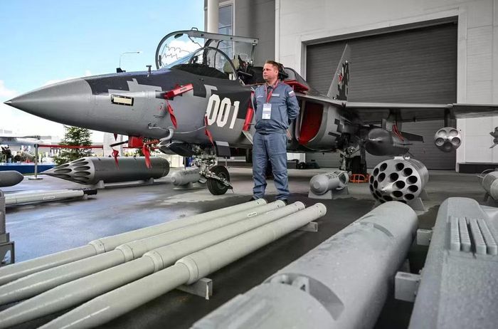 Trang thiết bị vũ khí phiên bản chiến đấu Yak-130M có thể mang theo. Ảnh: Sputnik.