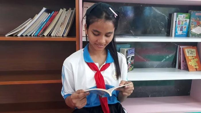 Học sinh Trường THCS Võ Thị Sáu (xã Buôn Đôn, Đắk Lắk).