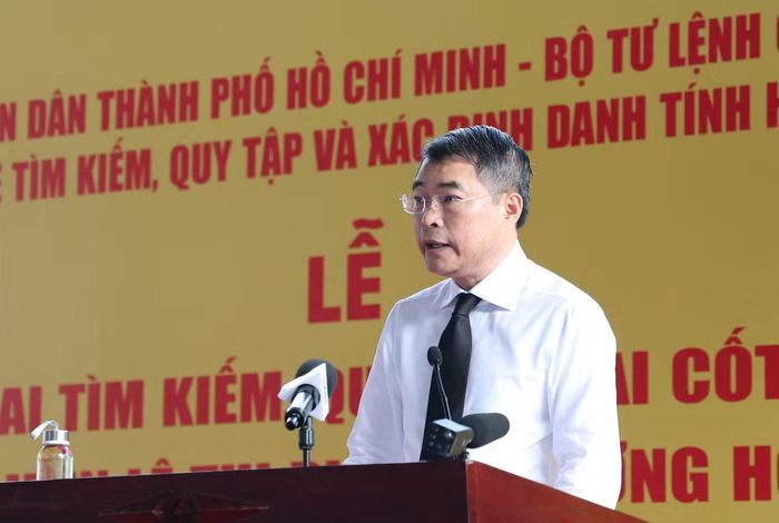 Thủ tướng Lê Minh Hưng ghi nhận và biểu dương sự nỗ lực của Ban Chỉ đạo 515 quốc gia, Bộ Tư lệnh Quân khu 7, TPHCM, các cơ quan chuyên môn, các nhà khoa học, nhân chứng lịch sử cùng các tổ chức, cá nhân đã kiên trì đồng hành, cung cấp thông tin phục vụ công tác tìm kiếm.