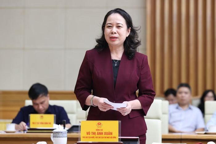  Phó Chủ tịch nước Võ Thị Ánh Xuân phát biểu. Ảnh: VGP 