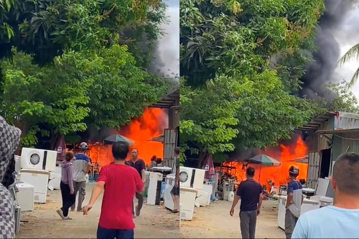 Vụ cháy may mắn không gây thiệt hại về người nhưng khiến người dân địa phương hoảng hốt