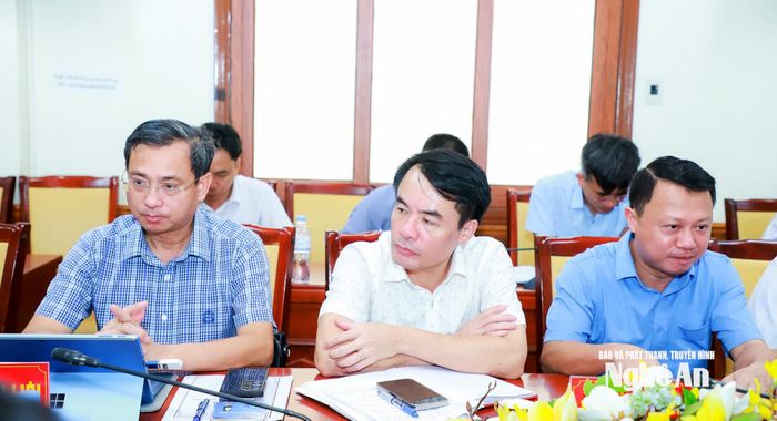 Các đại biểu dự cuộc làm việc. Ảnh: Thành Duy