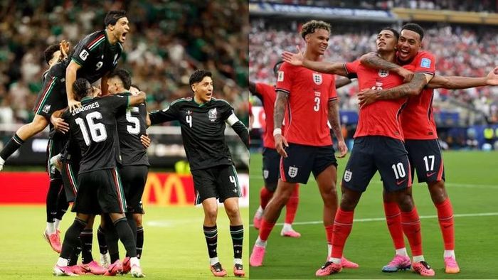 Mexico và Anh sẽ quyết đấu tranh vé tứ kết World Cup 2026. (Ảnh: AFP/TTXVN)