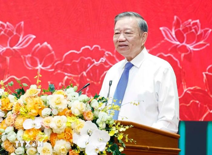 Tổng Bí thư, Chủ tịch nước Tô Lâm phát biểu chỉ đạo. (Ảnh: Thống Nhất/TTXVN)