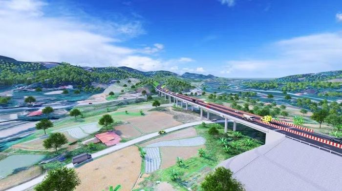 Phối cảnh một dự án đường bộ cao tốc. (Ảnh: PV/Vietnam+)