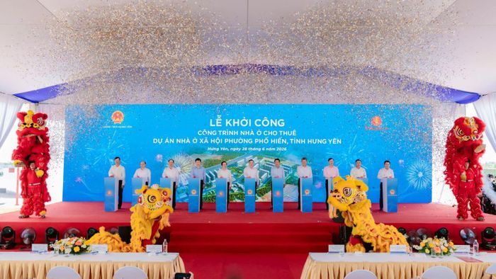 Công trình nhà ở cho thuê phường Phố Hiến, Hưng Yên khởi công ngày 28/6.