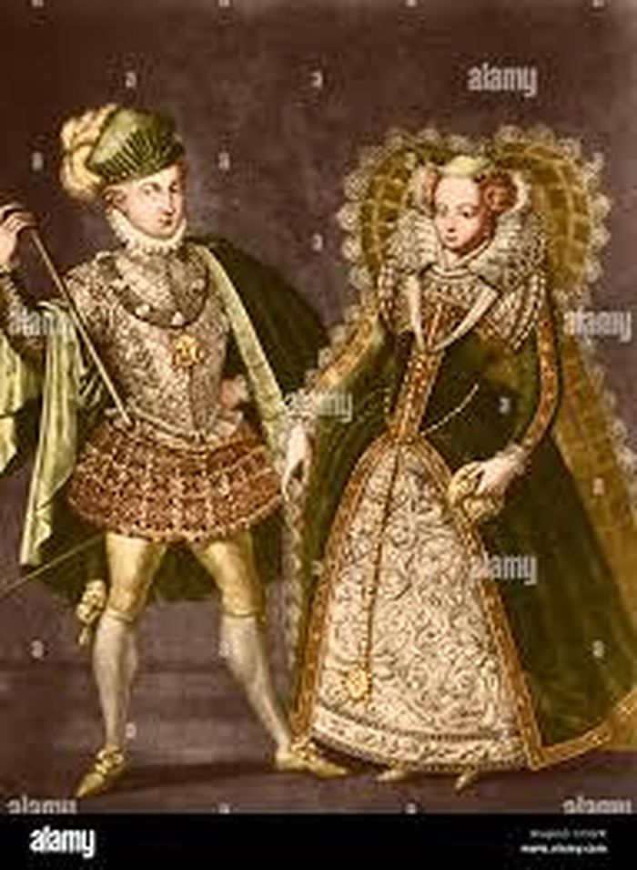 Bản khắc màu Lãnh chúa Darnley và Mary Stuart. Ảnh: National Geographic