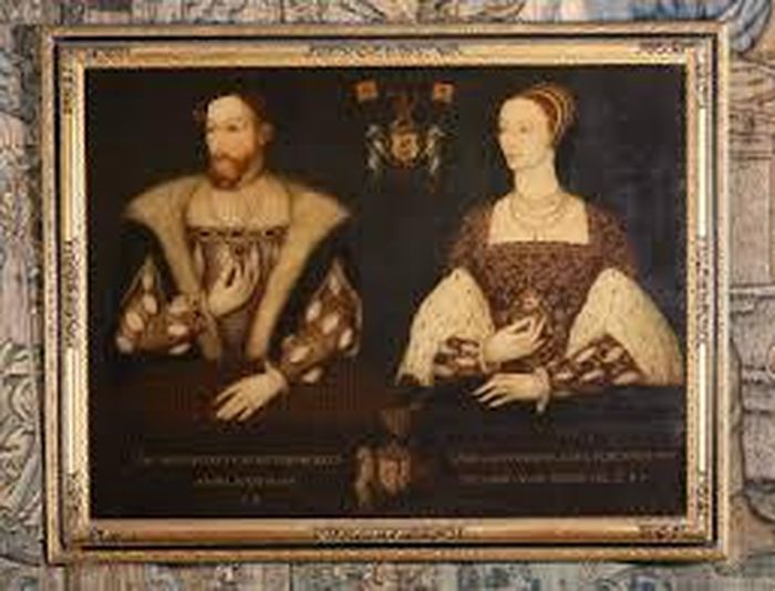 Bản sao thế kỷ 19 của bức chân dung Nhà vua James V và Hoàng hậu Mary xứ Guise, cha mẹ của Mary Stuart. Ảnh: National Geographic
