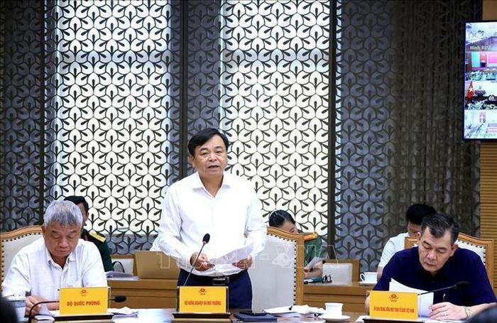 Thứ trưởng Bộ Nông nghiệp và Môi trường Nguyễn Hoàng Hiệp phát biểu. Ảnh: Tuấn Anh/TTXVN