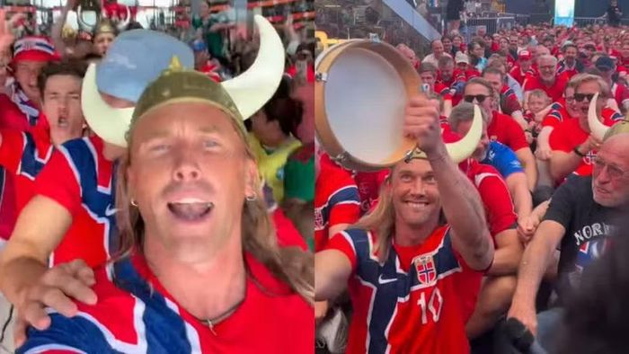 Ông Ole Froystad, tác giả của màn ăn mừng Viking Row. Ảnh: Getty.