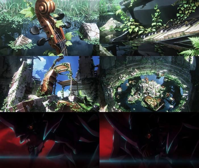 Đoạn teaser gây chú ý với hình ảnh u ám, giàu tính biểu tượng và thiết kế Evangelion hoàn toàn mới.